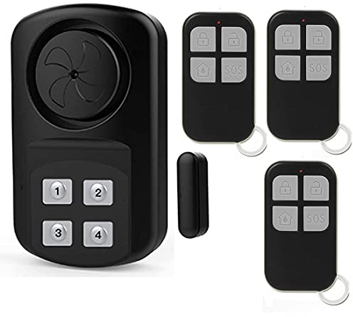 Outdoor Door Gate Alarm with Remote Control, Wireless Weatherproof Entry Door Sensor Alarm with Adjustable Volume for Pool,Fence,Home,Kids Safety