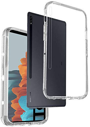 REY Cover in Gel TPU Trasparente per Samsung Galaxy Tab S7 4G-WiFi 11, Ultra Sottile 0,33 mm, Morbido Flessibile, Custodia Silicone