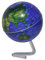 SLRMKK 4-Zoll-magnetisch rotierender Globus, schwebender Globus Erdbatteriebetriebene Desktop-Globus-Weltkarte für Home-Office-Ornamente
