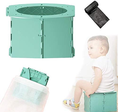 auvstar Baby Kindertoilette Kindertöpfchen Toiletten-Sitz für Kinder für unterwegs töpfchen für kinder für unterwegs Tragbar Reise WC Kinder für Kinder 12-36 Monate
