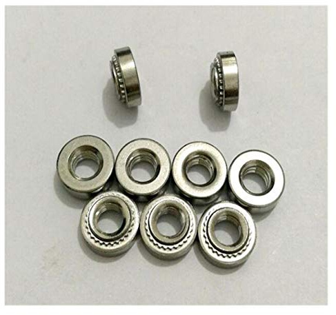 100 stücke M3 M4 M5 M6 PEM Muttern Edelstahl Selbstclinchmuttern Druck Einnietmuttern Einpressmutter Edelstahl 304 DaJiKan (Size : M5 2)