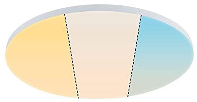 Paulmann 79894 LED Panel Velora rund 600mm 4000lm White Switch Weiß rund Deckenleuchte Metall 3000 K