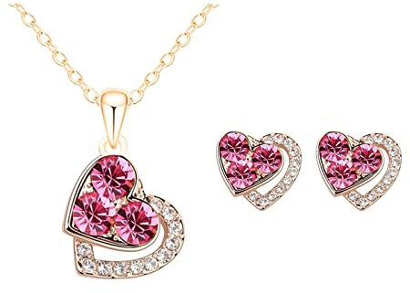 ROMIDA Damen Herz Halskette Zirkonia Personalisierte Halskette Herz änhänger Silber Kette Frauen Geometrische Halskette Sterling Silber Halsketten schmuck Geschenke für Mädchen Mama Frauen