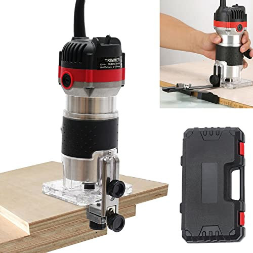 Tagliatrice elettrica 6.35mm (1/4 ) Affilatrice Trimmer Router Fresatrice Elettrica Strumento per Legno per la Lavorazione del Legno 800W