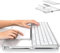 Transparent Keyboard and Touchpad Tray Compatible with Apple Magic Trackpad/Keyboard 2/3 for Extreme Style, Comfortable for Relieving Wrist Pain(Excluding Keyboard and Touchpad) (Transparent)