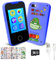 Jirmerp Telephone Portable pour Enfant,Smartphone Enfants écran Tactile avec Fonction de Jeu de Musique sur Appareil Photo avec Autocollants Carte mémoire de 32 Go Cadeau d'enfant