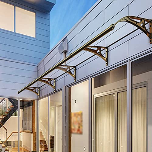 Vordach für Haustür Hintertürüberdachung, Türüberdachungen und Veranden, schalldämmender Regenschutz für den Außenbereich, wasserdichter Türüberdachung, Dachschatten, Dachabdeckung für Fenster, Marki