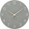 ACCSHINE MDF Holz Wanduhr Ohne TickgeräUsche Lautlos Modern 25cm Quarz Groß Batterie Betriebene Wanduhr Einfach zu Lesen für Zimmer Zuhause KüChe Schlafzimmer BüRo Schule (Grau, 25cm)