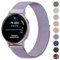 Mugust Armband für Garmin Vivoactive 5/3, Vivomove 3/HR/Luxe/Style, Forerunner 55/245/645 - Edelstahl Mesh Metall Ersatzarmband für Damen und Herren (Bunt)