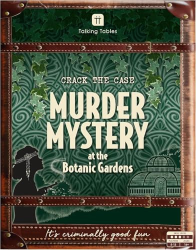 Talking Tables Murder Mystery at The Botanic Gardens Game, Puzzles, Clues, Family Games for Kids, Adults, Brain Teaser Puzzles Secret Santa, Ages 16+, 5-13 Players