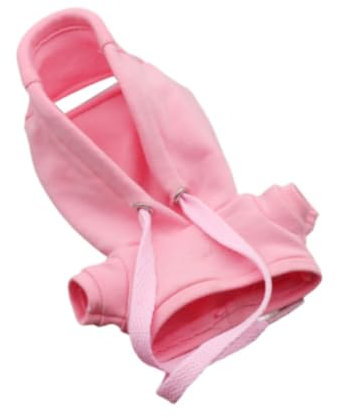 Sharplace 15cm-17cm Plüsch Puppenkleidung Puppenkleidung Kapuzenpullover Sweatshirt Mode Kuscheltiere Kleidung Plüsch Puppenzubehör Niedlich, Rosa