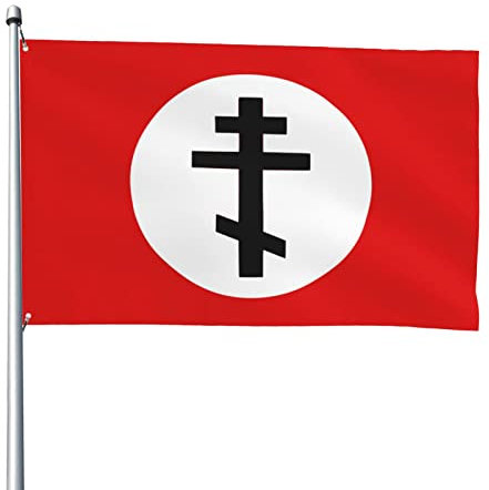 Jardín Bandera Bandera Nacional Ortodoxa (Ficticia) Banderas De La Casa Reforzada Banderas De Pared, Para Balcón, Exterior, Boda, 122x183 cm