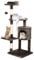 Small Cat Tree, 112cm Play Towers & Trees for Cats, Climbing Tower with Scratching Posts/Condo/Pompom, Kitten Indoor Activity Centre for Small/Medium Cats