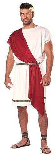 RUMAOZIA Erwachsener Kaiser von Rom Caesar Kostüm Griechischer Gott Karneval Römer Kostüm Griechischer Gott Zeus Fasching Kostüme, Pharao Ägypter Halloween König Cosplay Party Clubwear