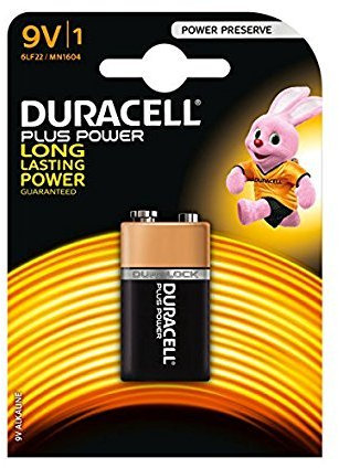 100% authentique Duracell 9 V Piles Alcalines MN1604 6LR61 Lot X1
