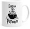 MoonWorks Taza de café espresso Patronum, taza de té, taza de cerámica, color blanco, talla única