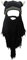 Metyou Perücke, Bartmütze, handgefertigt, gestrickt, warm, Wintermütze, Skimütze, für Damen und Herren Gr. Einheitsgröße, CNJ-BLACK