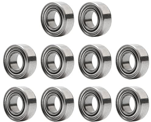 Pxyelec 10 Stück 4x8x3mm Rillenkugellager Skateboard Kugellager MR84ZZ L-840ZZ