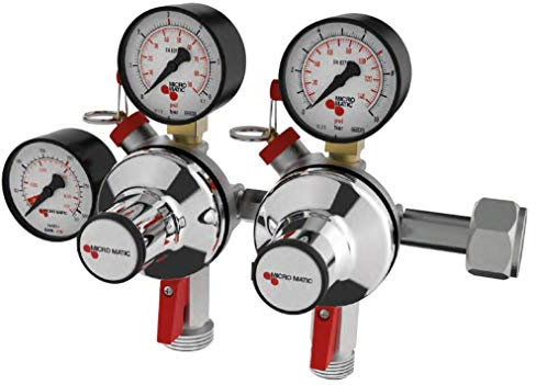 Micromatic Druckminderer Co² 3bar für 2 Verschiedene Drücke Premium Plus