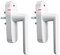 Schellenberg 46512 Smart Home Funk-Alarmgriff, Weiß | Fenstergriff mit Alarmfunktion 2er Pack Vorteilsset