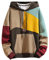 XIAOYAO Felpa da Uomo con Cappuccio Techwear Hip Hop Unisex Streetwear Patchwork Jumper Sportiva Maglia