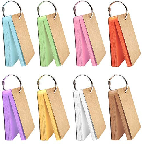 HGFLMR Flash Cards, 400 pcs with Binder Ring, 8 Set, 50 Sheets per Set, Assorted Colors