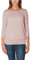 Alkato Damen Viskose Shirt 3/4 Arm Longshirt Top, Farbe: Altrosa, Größe: L