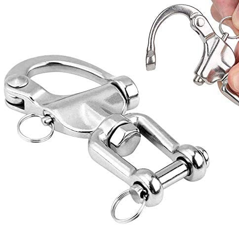 WJMY Pivotant à 360° en Acier Inoxydable - Capacité de 650 kg - Pour une Rotation et une Fixation Sécurisées de Fauteuil Suspendu, Sac de Frappe, Gril Pivotant, Mousqueton Rotatif, Balançoire, etc