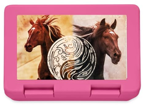Spreadshirt Ostwind Der Große Orkan Ostwind Brandzeichen Brotdose Lunchbox, One size, Pink