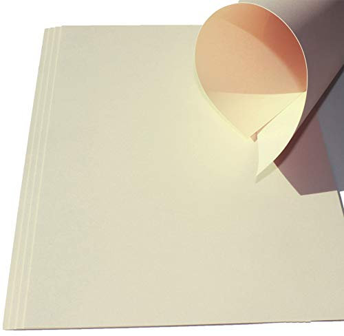 Top Lamination Laminiertechnik 25 Blatt DIN A2 120g/m² Elfenbein 420x594 mm Bastel-Papier Tonpapier bedruckbar Poster Plakate