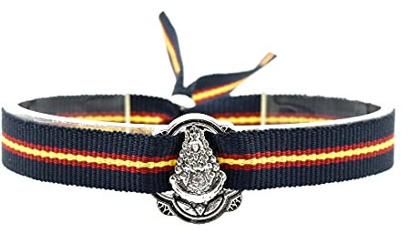 BDM Pulsera Rociera, Virgen del Rocío con bandera España.