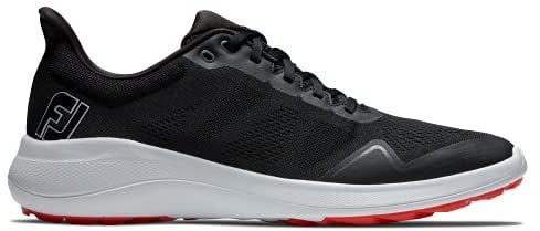 FootJoy Herren Fj Flex Previous Season Style Golfschuh, Schwarz/Weiß/Rot, 42 EU
