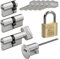 BASI | V55 Schließzylinder | gleichschließend und frei kombinierbar | Viele Längen verfügbar | Wendeschlüssel | Profilzylinder für Haus und Wohnung | Doppelzylinder N+G A:30 mm B:45 mm