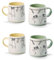 2 X NEU teemando® Becher Charlie New Bone China, 2-fach sortiert 0,35 l = 4 Becher