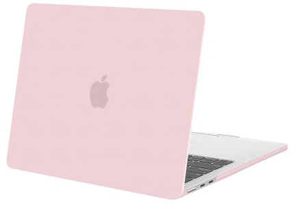 MOSISO Compatible with MacBook Air 13.6 inch Case M4 M3 M2 A3240 A3113 A2681, Protective Hard Shell Cover for MacBook Air Case M4 M3 M2 13 inch Touch ID 2025 2024 2023 2022 Release, Baby Pink