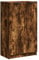 vidaXL Schuhschrank Schuhablage Schuhregal Schuhständer Schuhaufbewahrung Schuhorganizer Schuhkommode Räuchereiche 59x35x100cm Holzwerkstoff