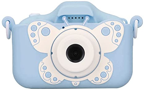 Zunate Kinder-Digitalkamera, Kinderkamera mit Videoaufnahme, Gaming und MP3-Funktion, 2-Zoll-IPS-Bildschirmkamera für Kinder von 3 Bis 12 Jahren, Unterstützt 32 GB SD-Karte(Blau)