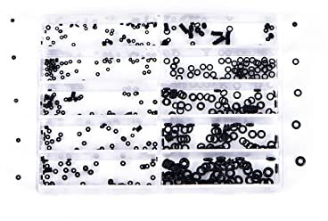 SEIWEI O-Ring Dichtung Dichtung Gummi Unterlegscheiben O Ringe Sortiert Mini Dichtungsring Kit für Auto Reparatur Garage Werkstatt (1 Box), Schwarz