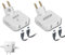 APUKESE Prise Plate Derriere Meuble 2 USB + 2 Prise- multiprise Plate Derriere Meuble - Prise Plate USB - Prise Extra Plate Derriere Meuble - Prise coudée - Prise Murale avec USB - USB Plat