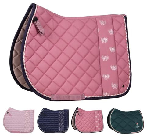 NETPROSHOP Vielseitigkeits Schabracke Einhorn oder Loulou Shetty/Pony Maße ca.48,5 x 44 cm, Groesse:Pony, Farbe:Pink Einhorn