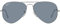 Ray-Ban Unisex-Sonnenbrille RB3025 AVIATOR LARGE METAL 003/02 Farbe Silberblau Glasgröße 58 mm