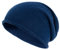 Villand 100% Kaschmir Slouchy Beanie Hut für Frauen, gestrickte Damen weiche warme Kaschmir Totenkopf-Beanies Kappe. (Marineblau)