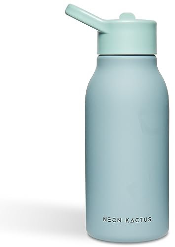 Neon Kactus Tritan Kids Bottles | Kids Water Bottles for School, Travels, Sports | Kids Juice Bottles | Food Grade Tritan, BPA-Free | Leak-Proof | Dishwasher Safe |Happy Camper 340ml