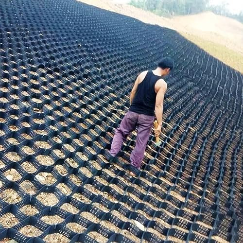 Kiesgitter Slope Grid Erosion Control Driveway Gravel Stabilizer, 2 Honeycomb Geo Ground Grid Auffahrt Kunststoff Pflastersteine, 1/3/5/6/7/8/9/10m Länge ( Color : WxH , Size : 2x6 m/6.5x20 ft )