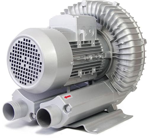 MOXAC Regeneratives Gebläse Einphasige Gasringverdichter Gasringturbine Seitenkanalverdichter120W/180W/250W/350W/550W/750W/1100W,Für Abwasserbelüftung Aquarium Fischteich,1100W/1.48HP