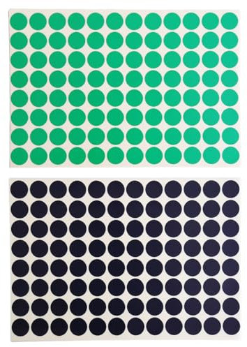 JSKWIKE 2880 Pcs Schusspflaster 16 mm Durchmesser runde Aufkleber für Zielscheiben und Schiessscheiben als Sportschützen Zubehör