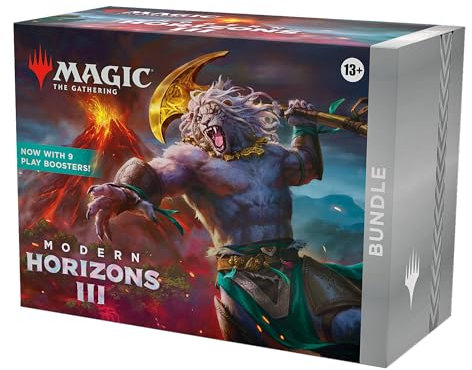 Magic: The Gathering Modern Horizons 3 Bundle – 9 Play-Booster, 30 Länderkarten + exklusives Zubehör (English Version)