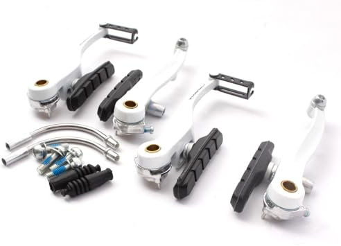KHE Promax BMX V-Brake V-Bremse Alu geschmiedet Weiß Vorne Hinten