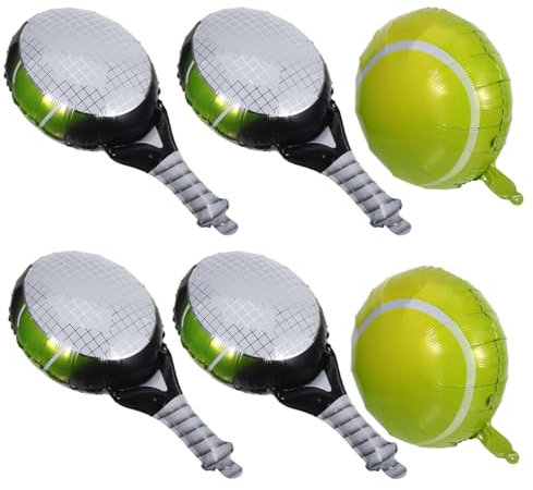 VICASKY 1 Set Grüne Tennis-Party-Luftballons Tennisball-Folienballons Tennis-Party-Dekoration Für Sport-Motto-Geburtstagsdekoration Partyzubehör 45 7 Cm