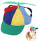Gupcaqosjw Haustier Propeller Mütze, 20-60cm Bunte Propellermütze Lustige Propellerkappe, Hunde Propellerhut Hubschraubermütze Propeller Cap Hubschrauber Kappe, Baseball Cap Hundemütze Katzenmütze Hut